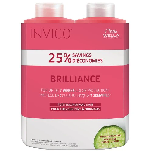 Wella INVIGO Brilliance Fine/Normal Litre Duo