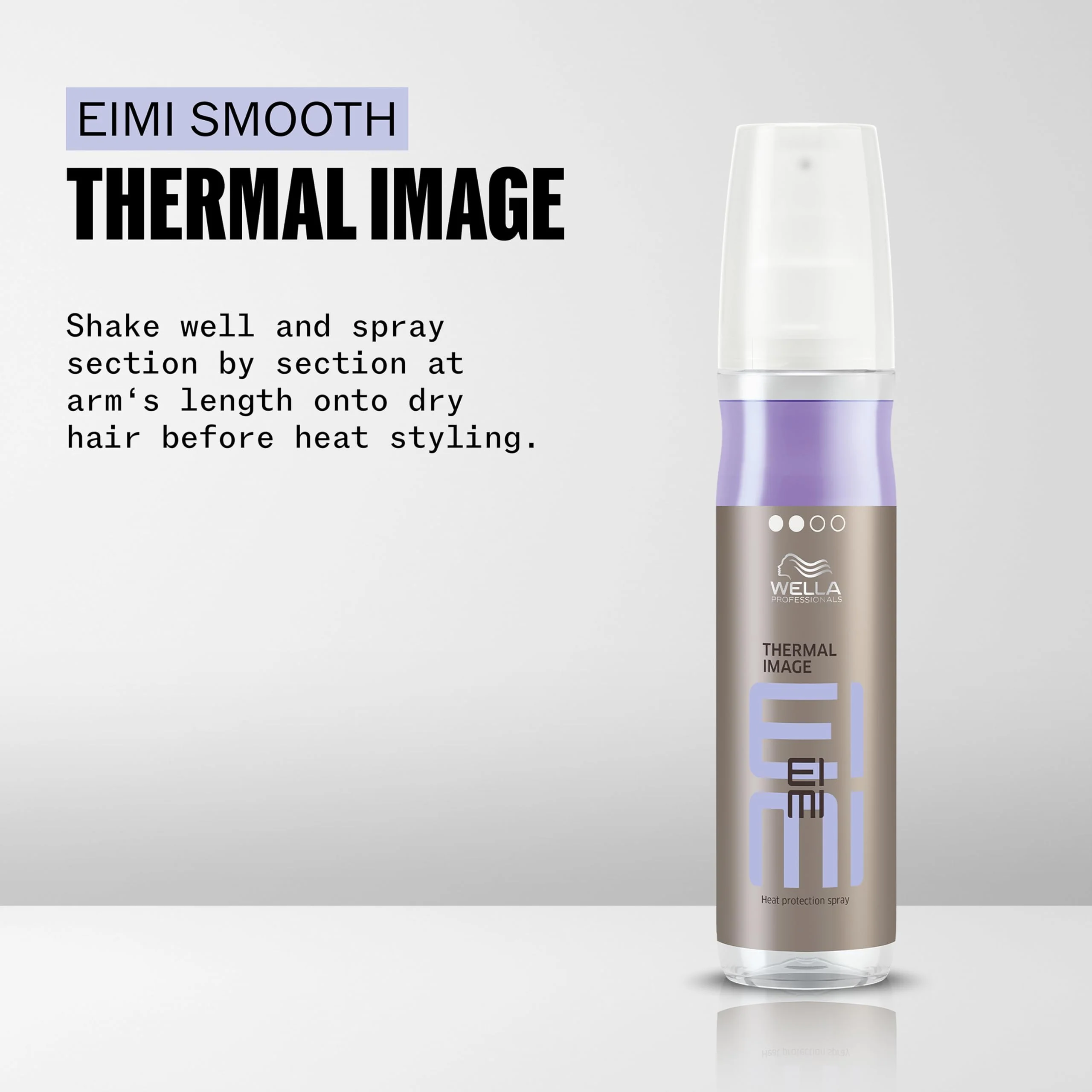 Wella Professionals EIMI Thermal Image | Heat Protection Hair Spray with Light Hold | Smooth & Shiny Styling Results | 5.07 Fl Oz - Image 2