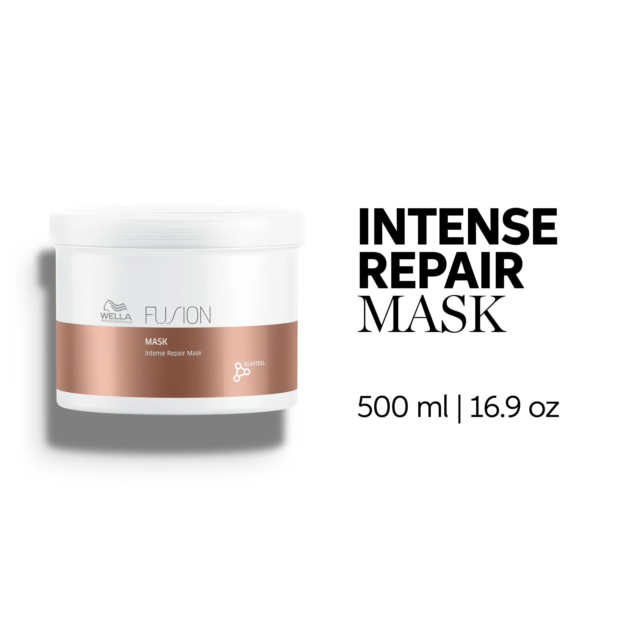 Wella Professionals Fusion Intense Repair Mask for Damaged Hair | Repairs, Strengthens & Protects Against Breakage for Smooth, Silky Hair | 16.9 Fl Oz - Image 2