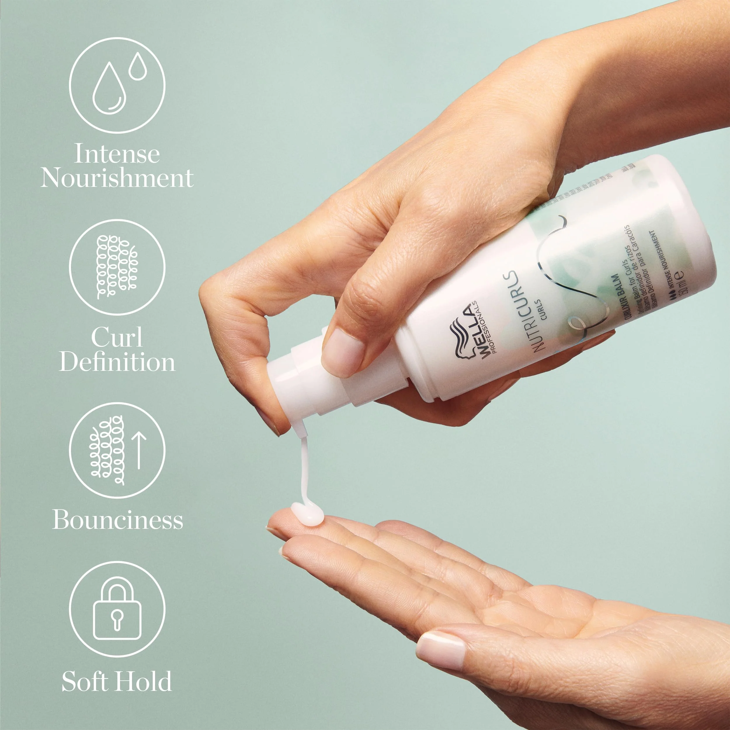 Wella Professionals Nutricurls Curlixir Balm | Defining Leave-in Cream for Curls | Intense Nourishment | Soft Hold & 24H Curl Definition | 5.07 Fl Oz - Image 6