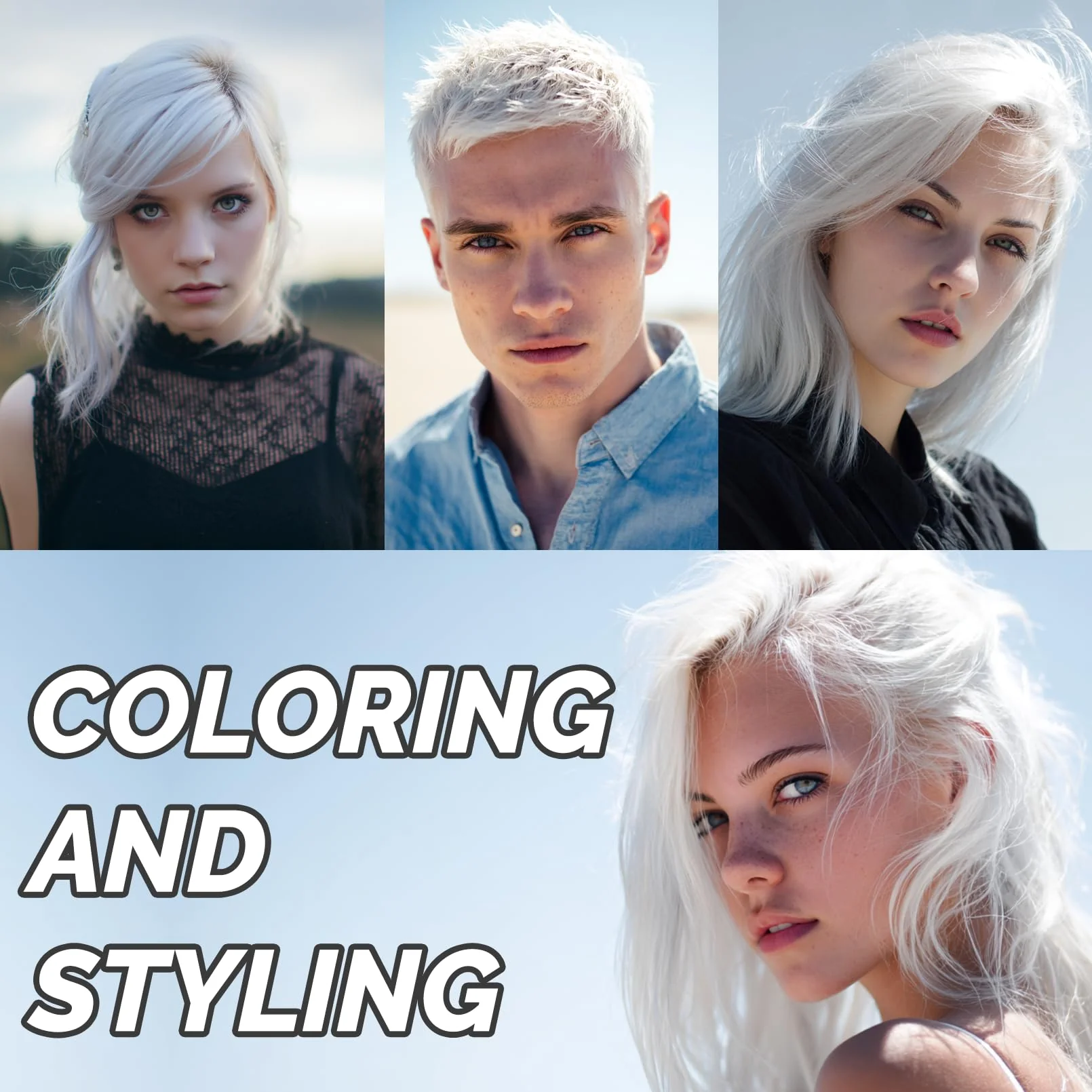 White Temporary Hair Color Wax - SOVONCARE Washable Hair Dye for Men & Women, All-Day Hold Disposable Hair Styling Clays for Party, Cosplay & Daily 4.23 oz - Image 4