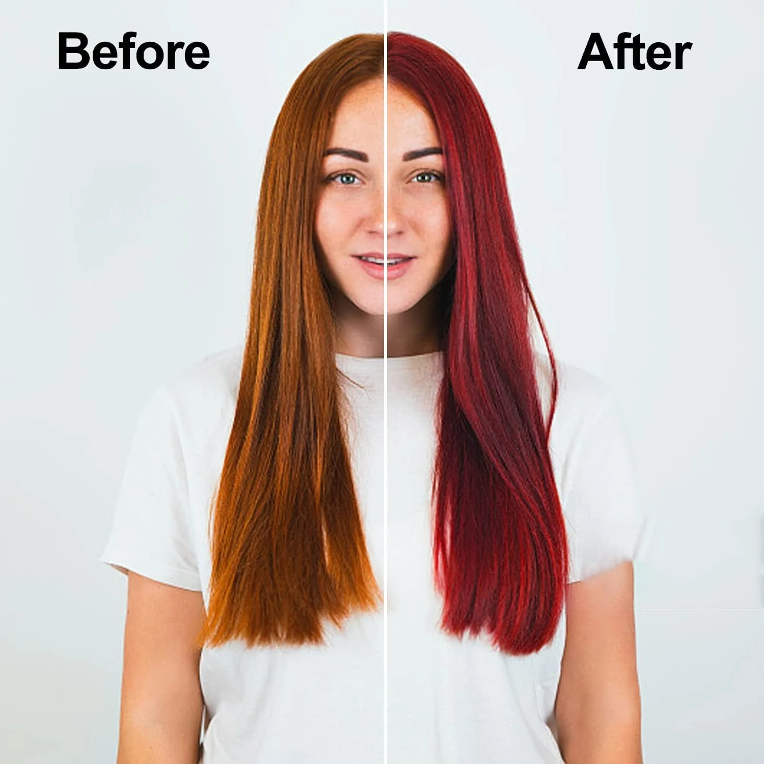 Wine Red Hair Dye Shampoo 3 in 1, Long-lasting & Natural Hair Color Shampoo, Herbal Ingredients Natural Shampoo Hair Dye Effect in Minutes, Gifts for Men Women 500ml - Image 3