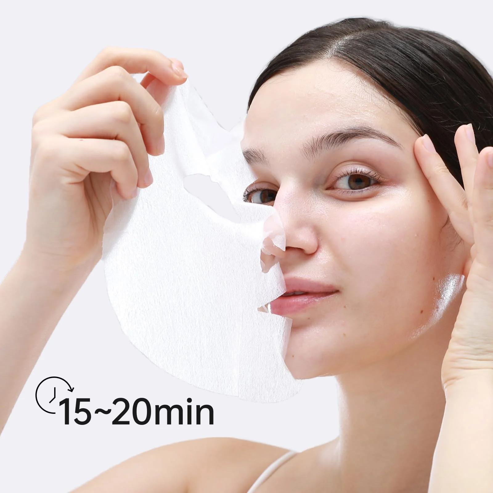 +WIS+ Intensive Hydrating Natural Face Masks 24 EA | Hyaluronic Acid & Collagen | Tend Skin, Sensitive Skin Safe | Pore Minimizing, Elasticity Boost | Dehydrated Skin Repair | Galentines Gifts Bulk - Image 4