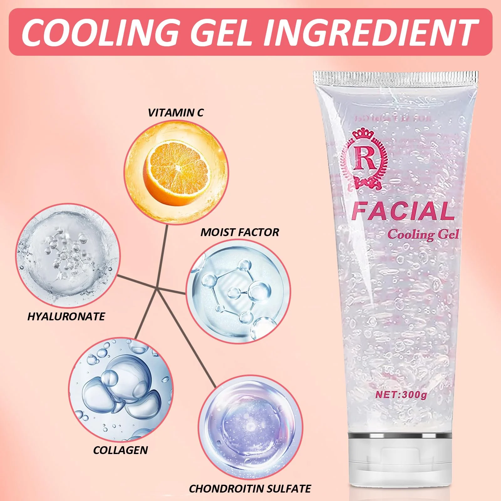 YMEYFAN 3PCS Conductive Gel, Cooling Gel for Salon Hair Removal Machine Skin Care, Moisturizing Hydrating Suitable for Facial Device for Women and Men in Body or Face Cools (900ML) - Image 3