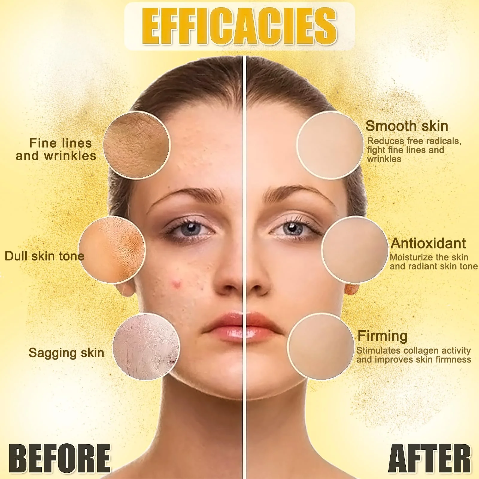 YMEYFAN Jelly Mask Powder for Facial Professional - 24K Gold Anti-Aging & Firming Jelly Mask, Hydrating Jelly Face Mask Skin Care, Gel Peel Off Mask for Spa Salon Vajacial Mask 17.6Fl Oz - Image 4