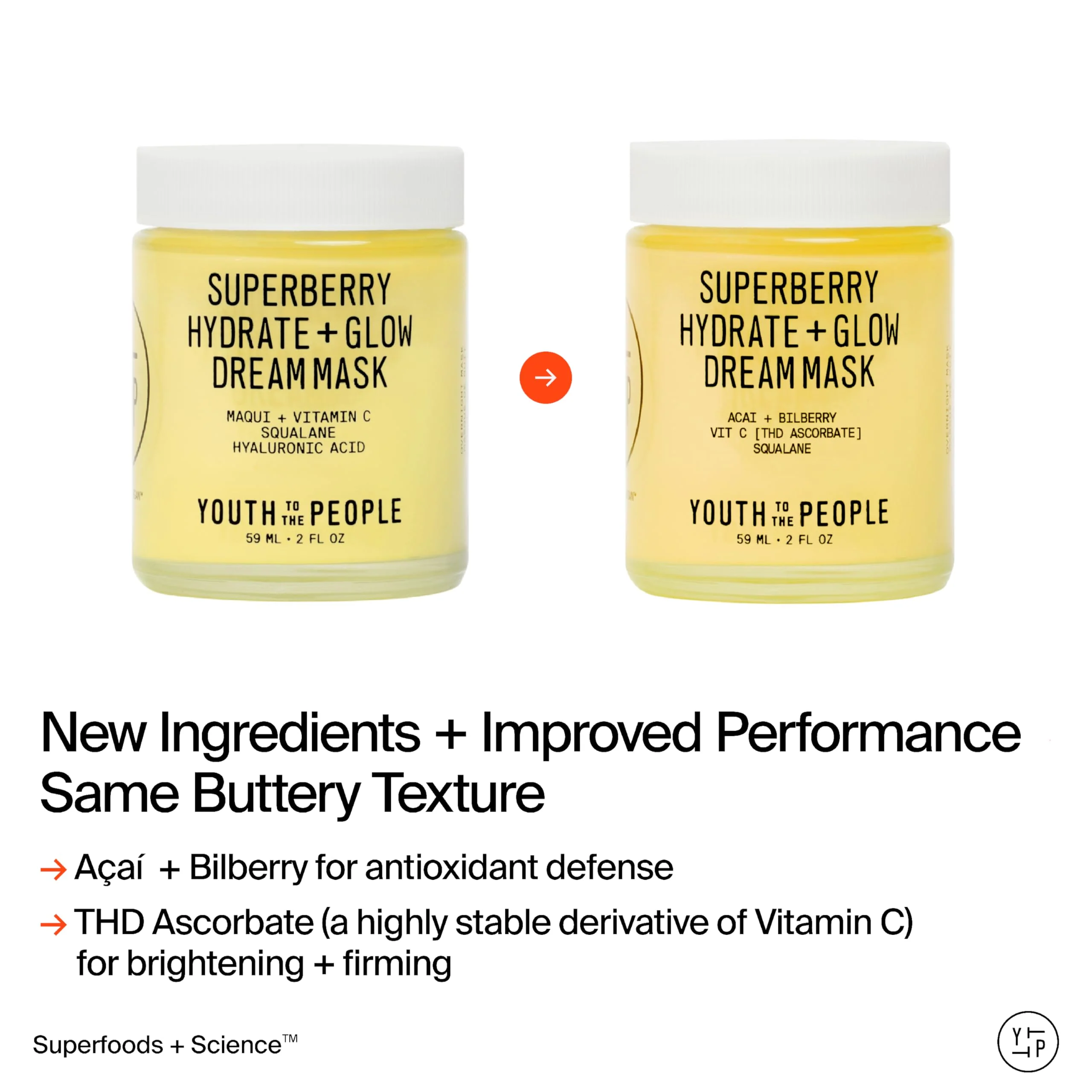Youth To The People Superberry Dream Mask Full Size - Hyaluronic Acid + Vitamin C Face Moisturizer + Overnight Facial Mask, Hydrates + Plumps + Brightens Skin, Evens Skin Tone, For Dry Skin - 2 fl oz - Image 8