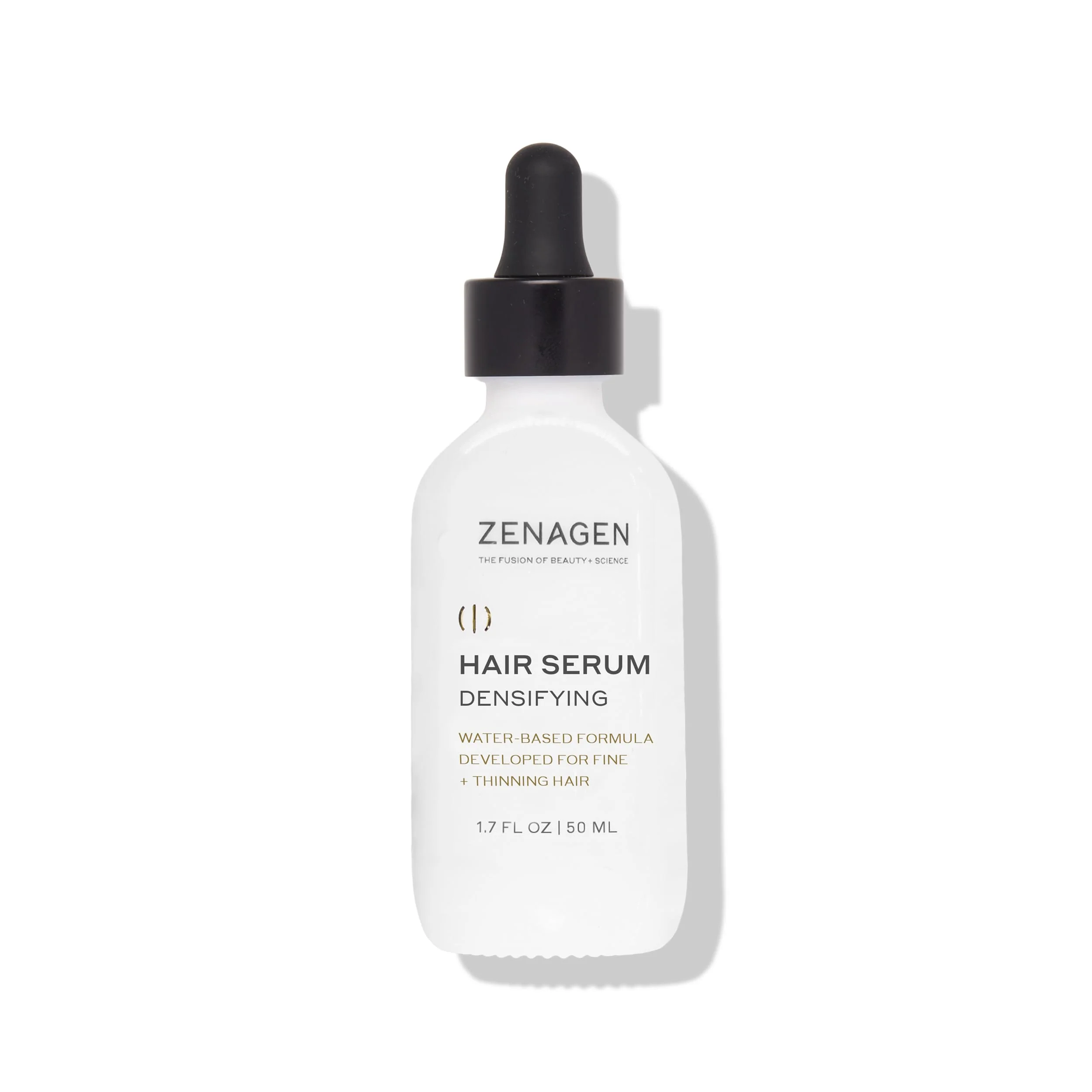 ZENAGEN Densifying Hair Serum for Fine + Thinning Hair | Boosts Hair Density, Strengthens & Nourishes Hair Follicles, Non-Greasy Water-Based Formula, Plant-Based, Vegan, All Hair Types, 1.7 oz